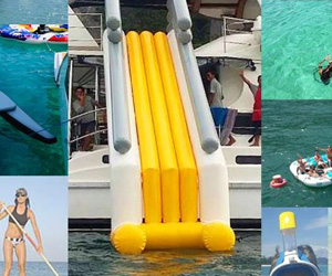 Water toys on private boat in Phuket